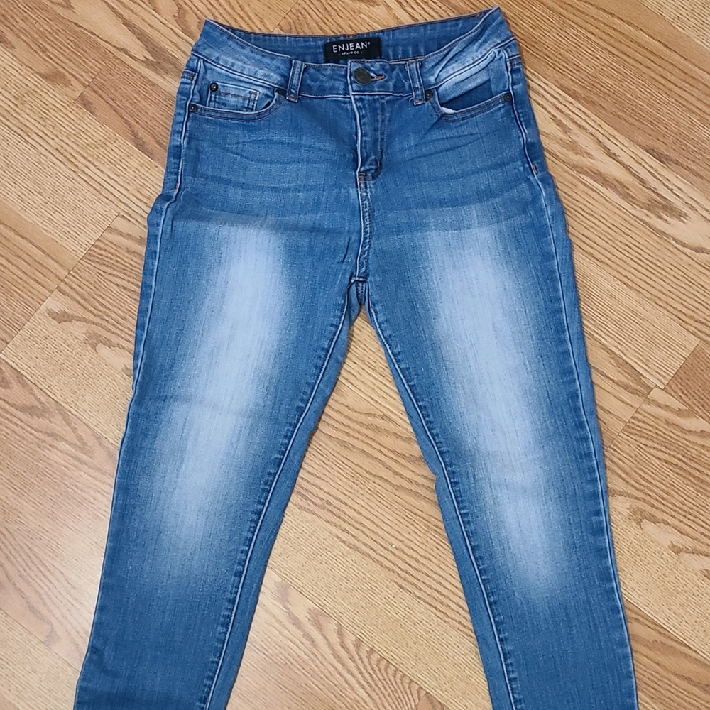 Enjean Women's Classic Blue Skinny Jeans